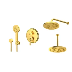 شیر حمام توکار شودر مدل زیگموند تیپ 3  BRASS